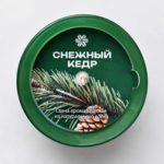 Снежный кедр, ароматическая свеча из натурального воска