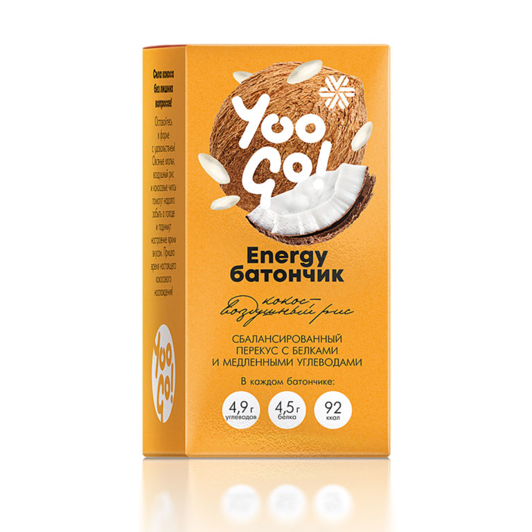 Energy-батончик (кокос-воздушный рис) Yoo Gо