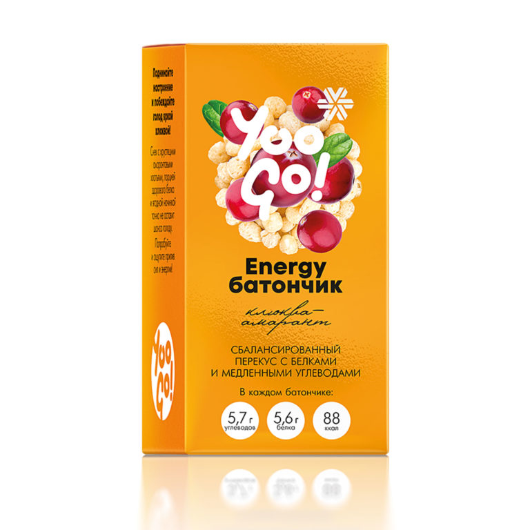 Energy-батончик (клюква-амарант) Yoo Gо