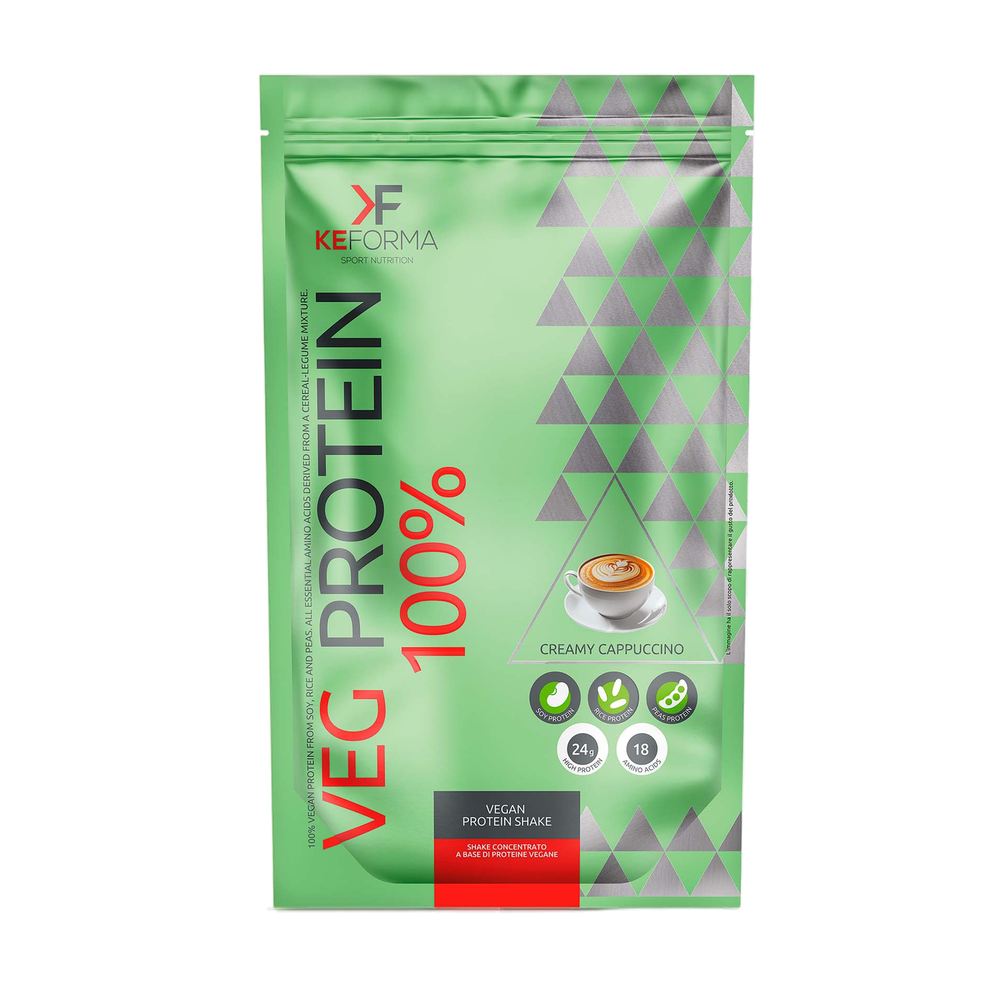Keforma Vegan. Протеиновый веган-коктейль «Капучино», 480 г