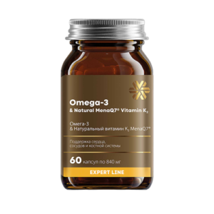 Омега-3 & Натуральный витамин К2 MenaQ7® - Expert Line ❄ Siberian Wellness / Сибирское Здоровье