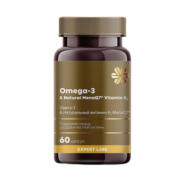 Омега-3 & Натуральный витамин К2 MenaQ7® - Expert Line ❄ Siberian Wellness / Сибирское Здоровье