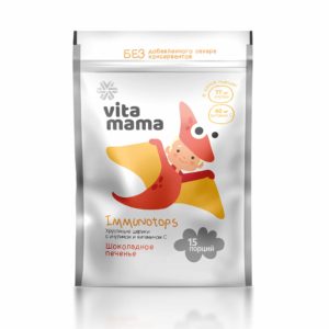 Хрустящие шарики Immunotops «Шоколадное печенье» с витамином С - Vitamama