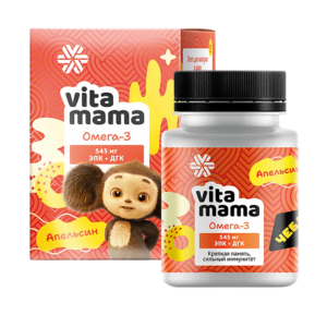 Омега-3 (апельсин) - Vitamama ❄ Siberian Wellness / Сибирское Здоровье