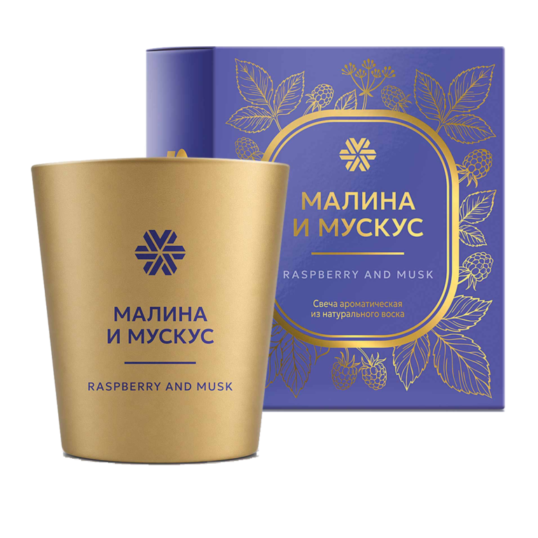 Raspberry and Musk (Малина и мускус), свеча ароматическая из натурального воска Raspberry and Musk (Малина и мускус), свеча ароматическая из натурального воска ❄ Siberian Wellness / Сибирское Здоровье