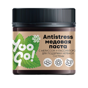 Antistress, медовая паста с мелиссой и пассифлорой для поддержки нервной системы - Yoo Gо ❄ Siberian Wellness / Сибирское Здоровье